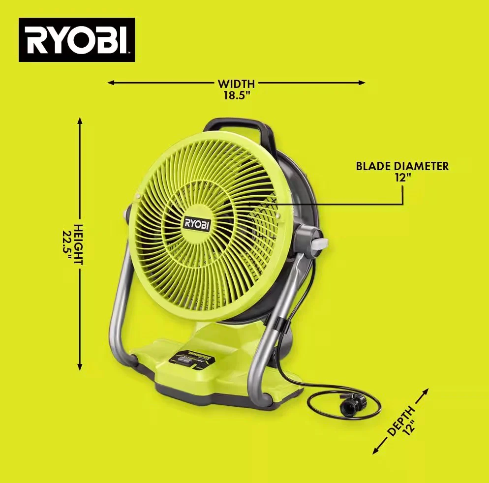 ONE+ 18V Cordless Hybrid 12" Misting Cannon Kit with (1) 4.0 Ah Battery and Charger - Image 4