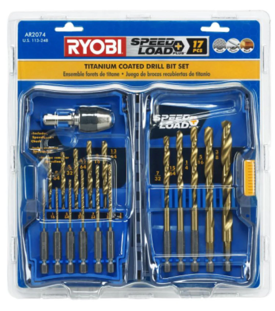 17 PC. Titanium Drill Bit Set - Image 2
