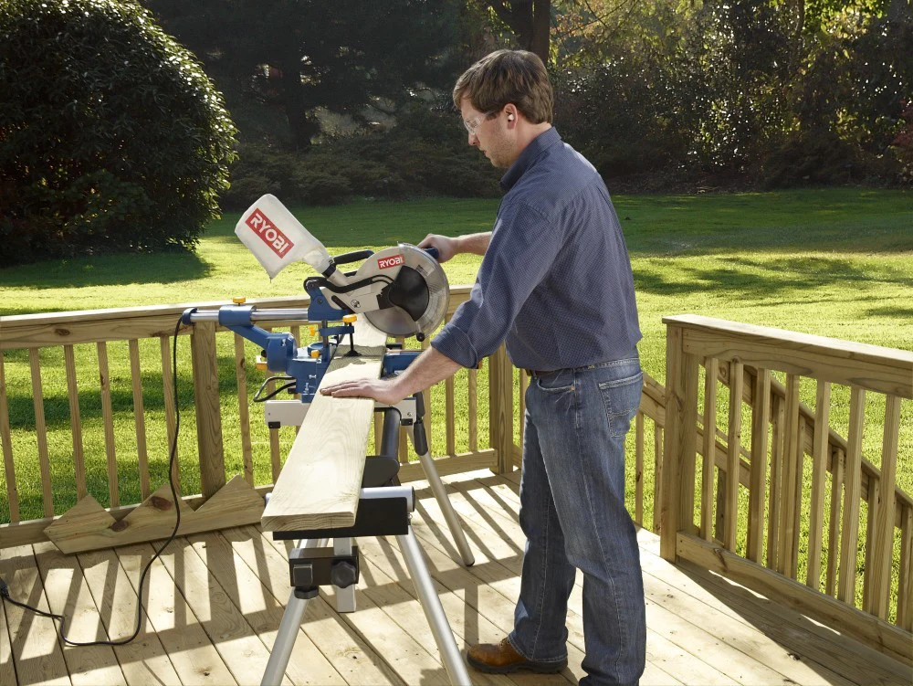 10" Sliding Compound Miter Saw with Laser - Image 2