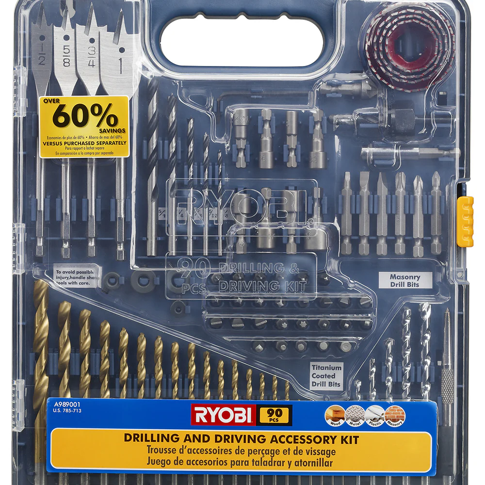 90 PC. Drilling and Driving Accessory Kit - Image 2