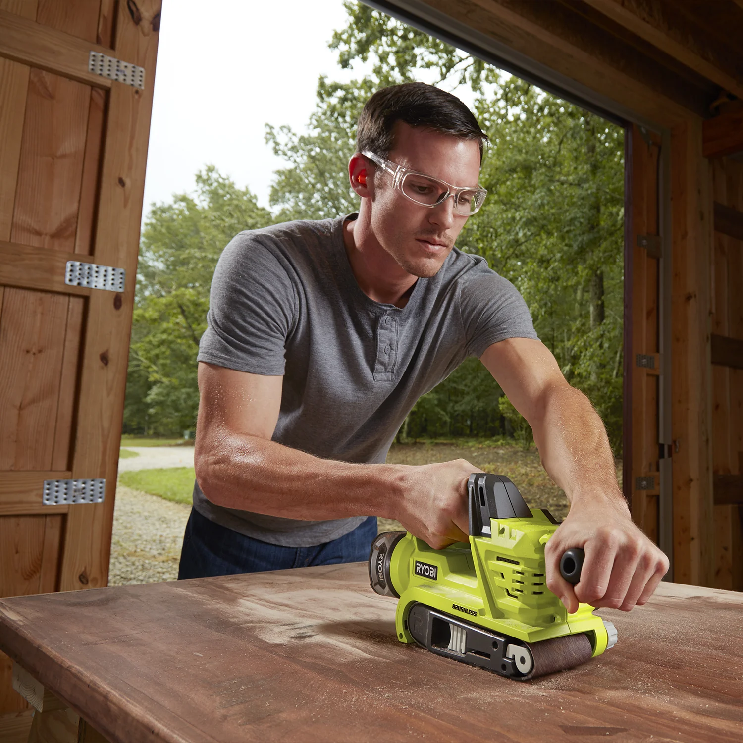 18V ONE+ Brushless Belt Sander - Image 8