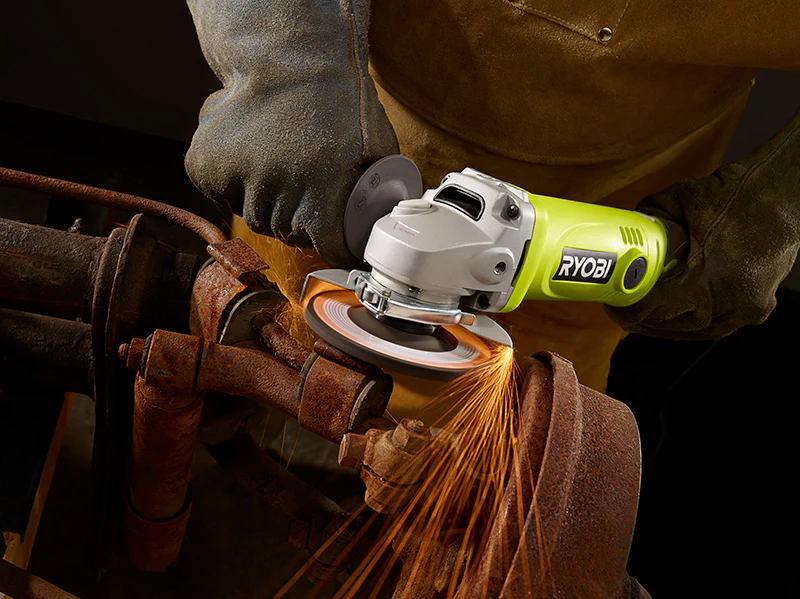 RYOBI 7.5 AMP 4-1/2” ANGLE GRINDER WITH ROTATING REAR HANDLE - Image 3