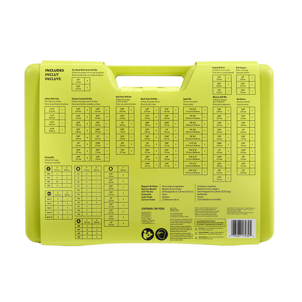 Multi-Material Drill and Drive Kit (300-Piece) with Case - Image 3