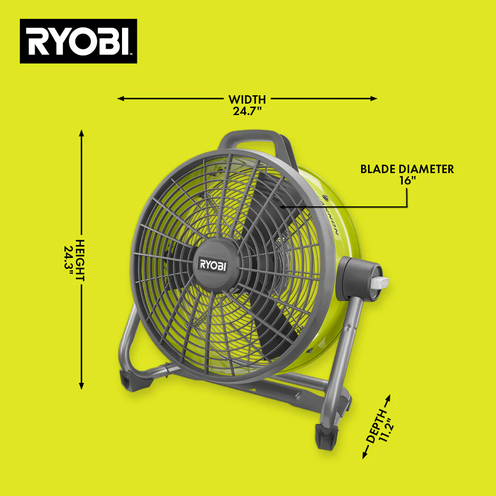 ONE+ 18V Hybrid 18" Air Cannon Drum Fan - Image 2