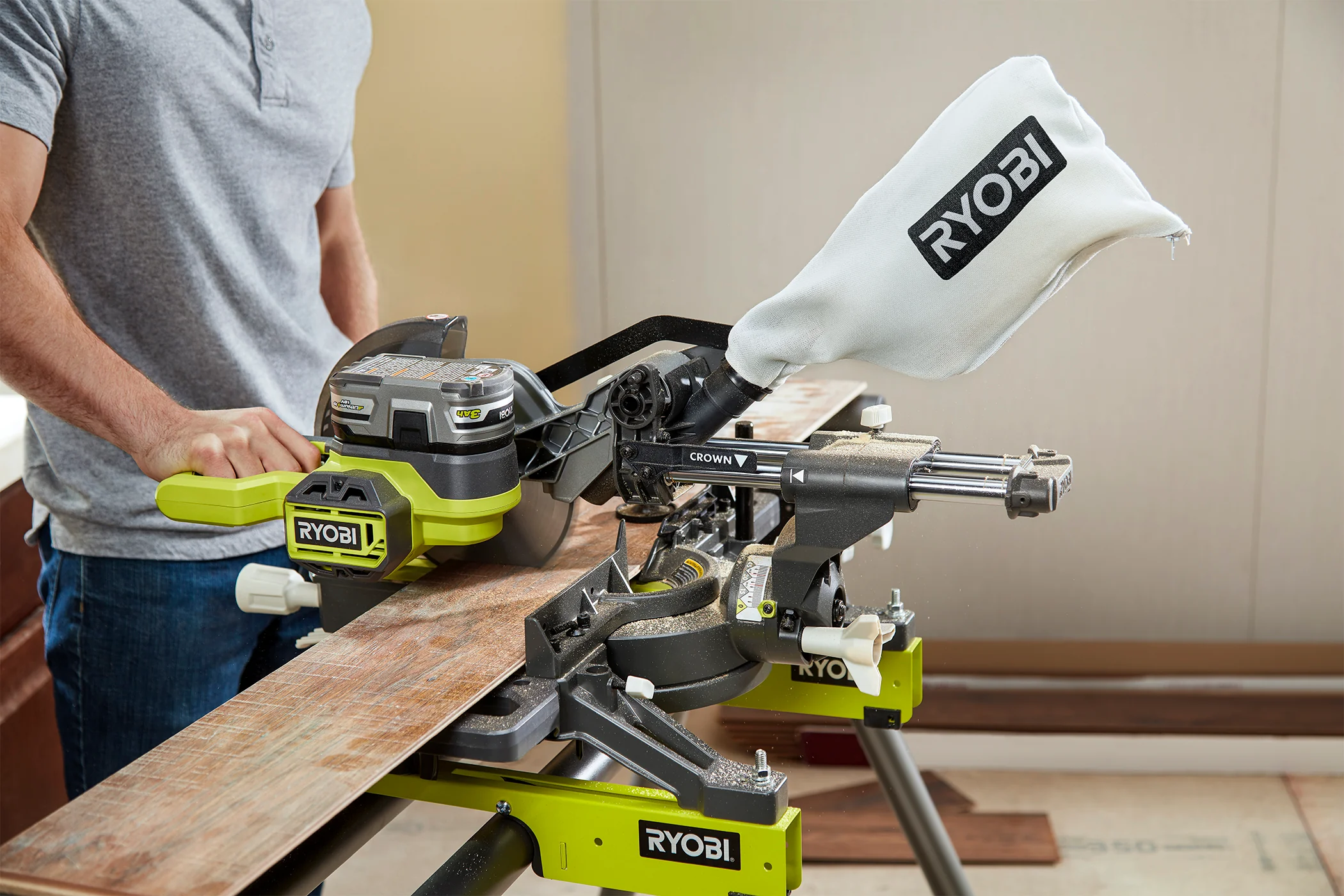 18V ONE+ 7-1/4" Sliding Compound Miter Saw - Image 9
