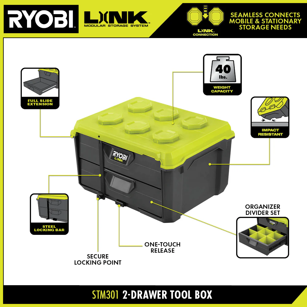 LINK 2-DRAWER TOOL BOX - Image 3