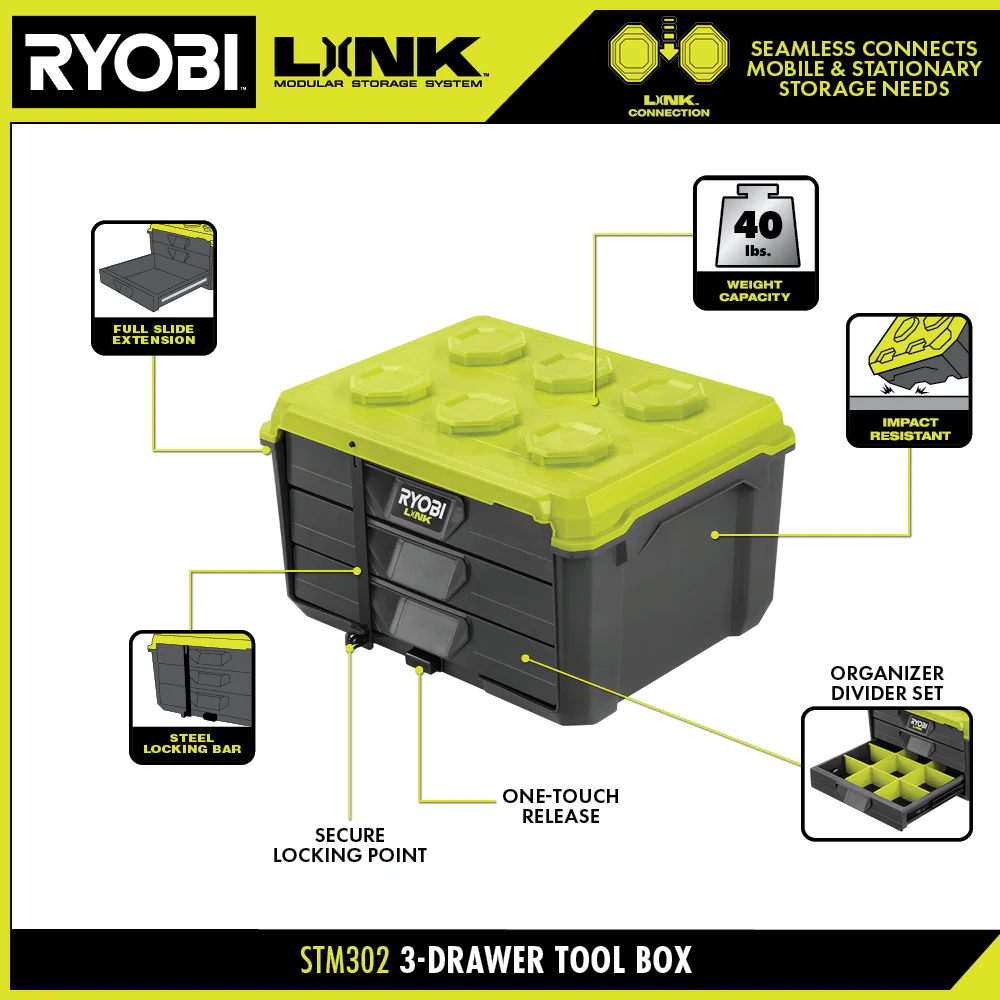LINK 3-DRAWER TOOL BOX - Image 3