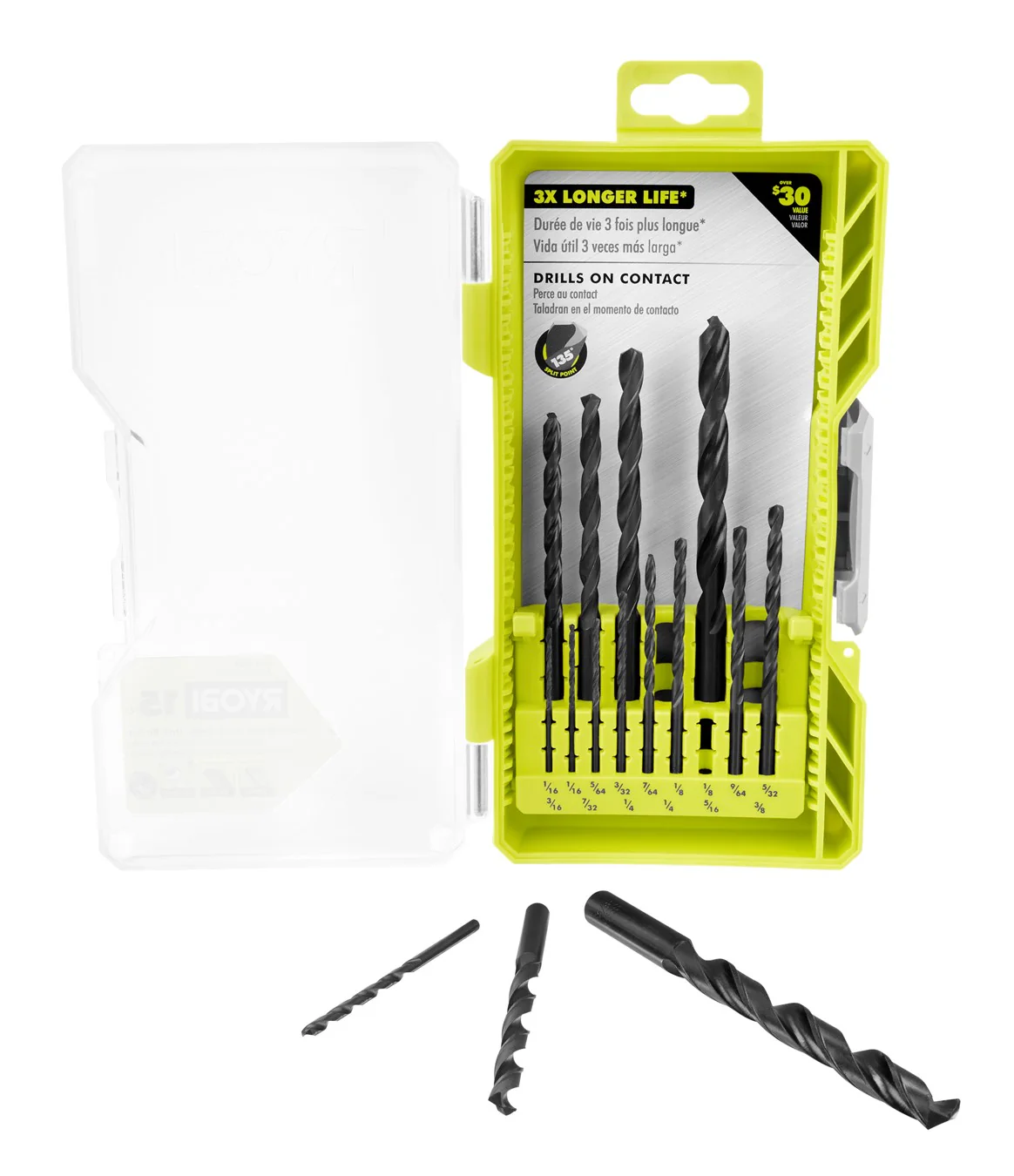 15 PC. ROUND SHANK BLACK OXIDE DRILL BIT SET - Image 3