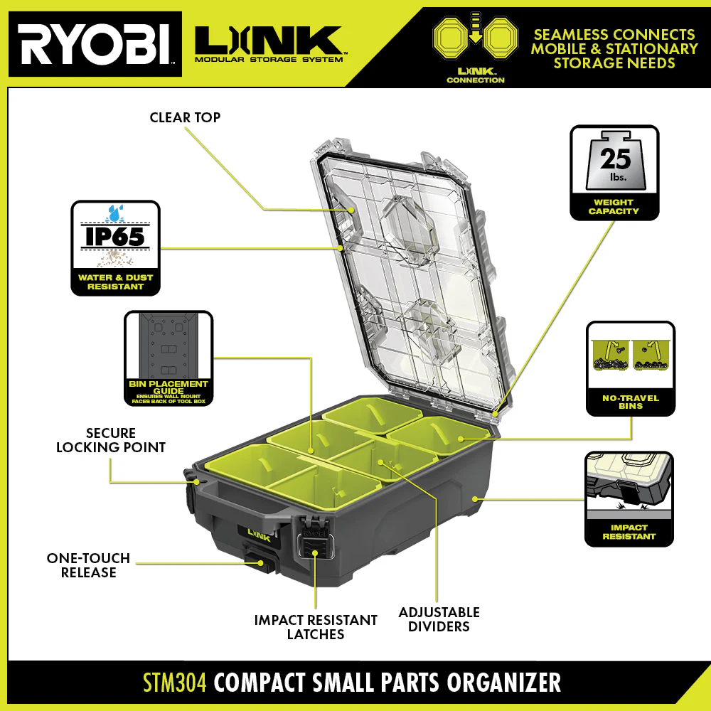 LINK COMPACT SMALL PARTS ORGANIZER - Image 3