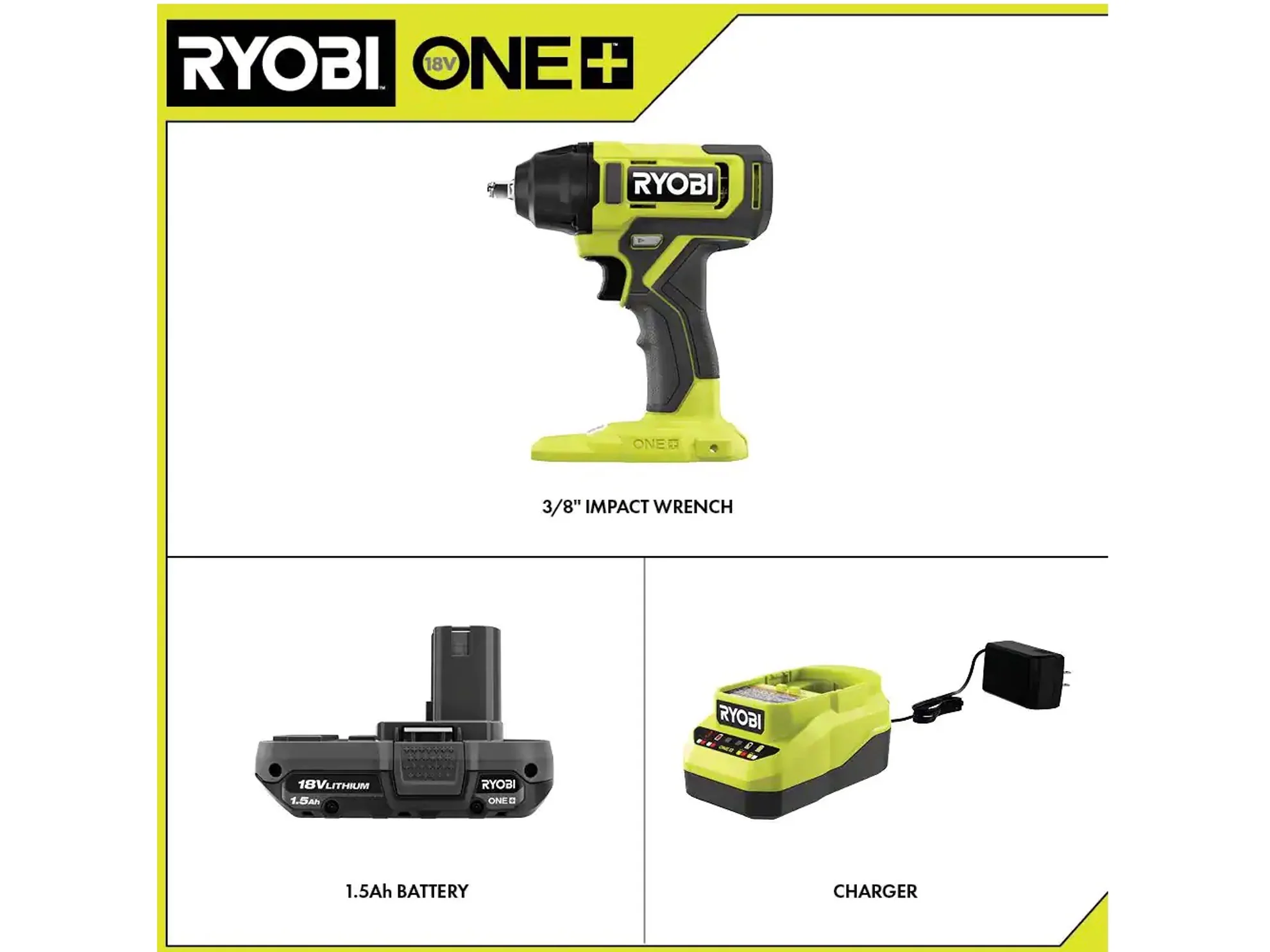 18V ONE+ 3/8" Impact Wrench Kit - Image 2