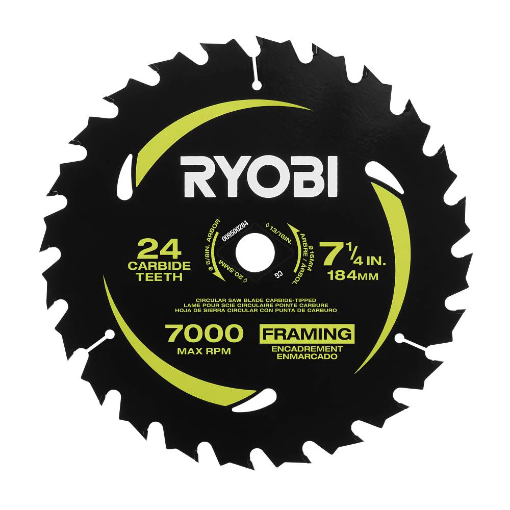 7-1/4" x 24T CARBIDE TEETH THIN KERF CIRCULAR SAW BLADE - Image 5