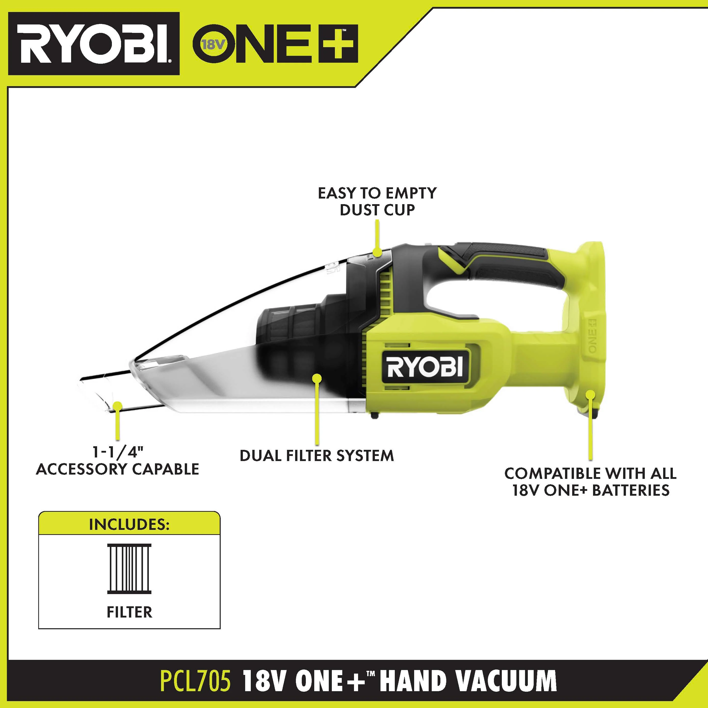 18V ONE+ HAND VACUUM - Image 2