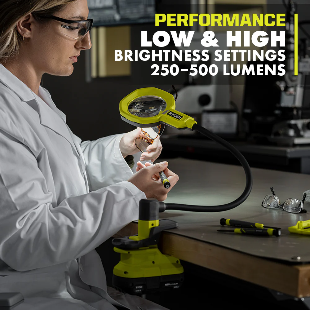 18V ONE+ Magnifying LED Clamp Light - Image 3