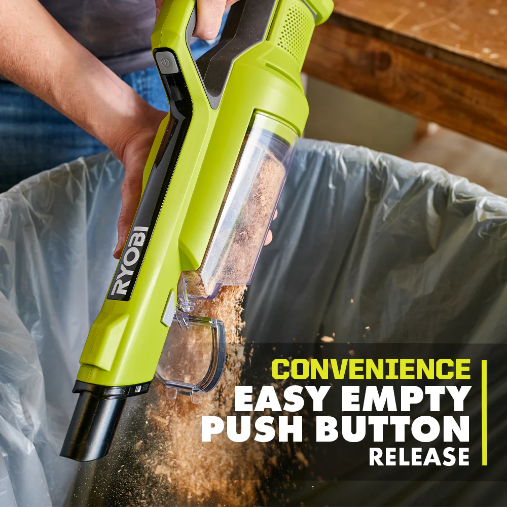 ONE+ 18V Cordless Vacuum Cleaner Handheld, Hand Vacuum with Powered Brush (Tool Only) - Image 5