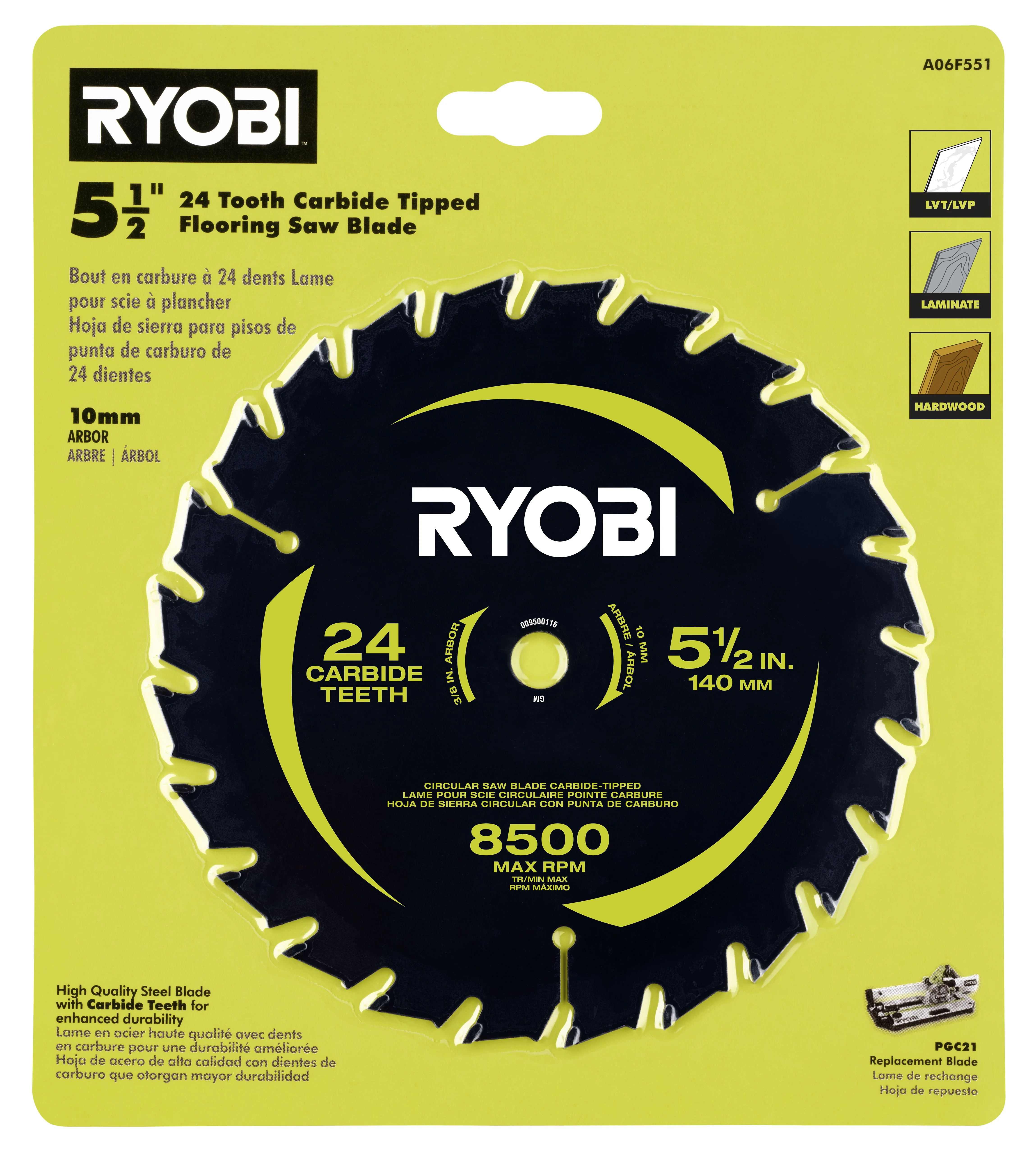 5-1/2" 24 TOOTH CARBIDE TIPPED FLOORING SAW BLADE - Image 3