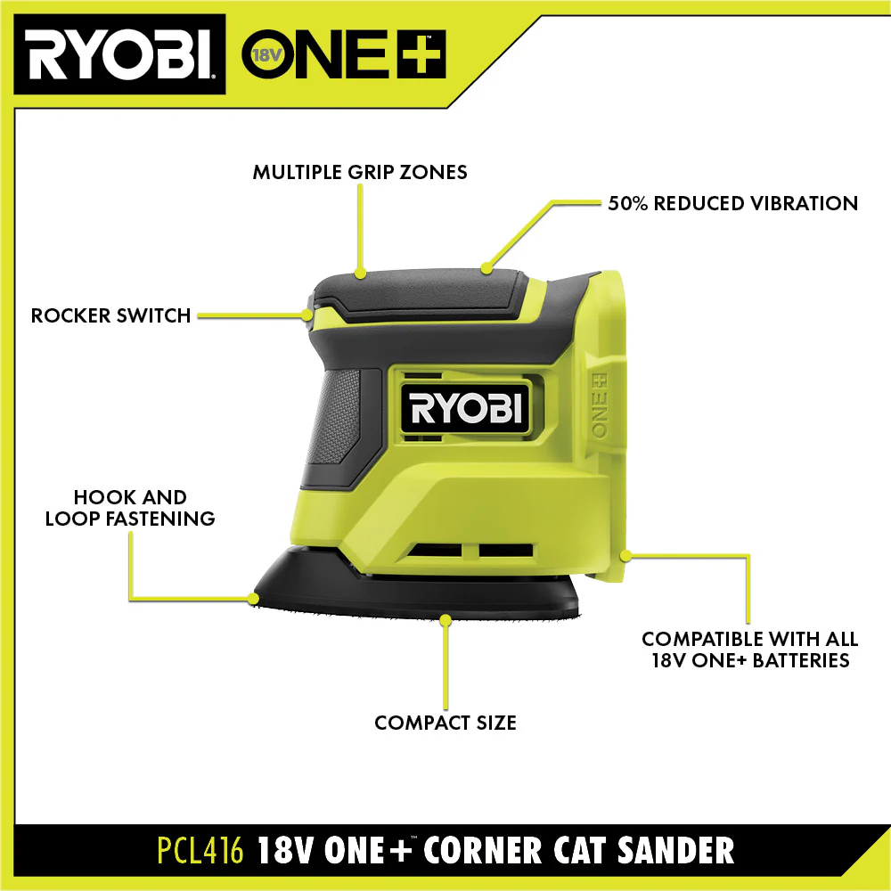 18V ONE+ CORNER CAT FINISH SANDER KIT - Image 2