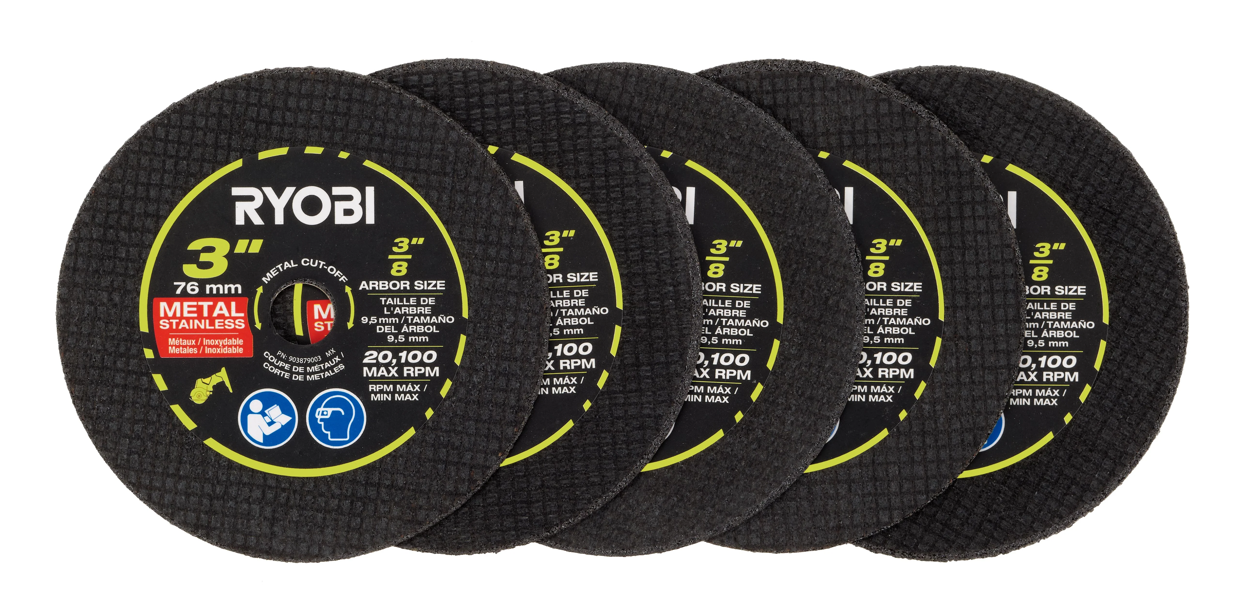 3" Aluminum Oxide Cut-Off Wheel Set (5-Piece) - Image 6