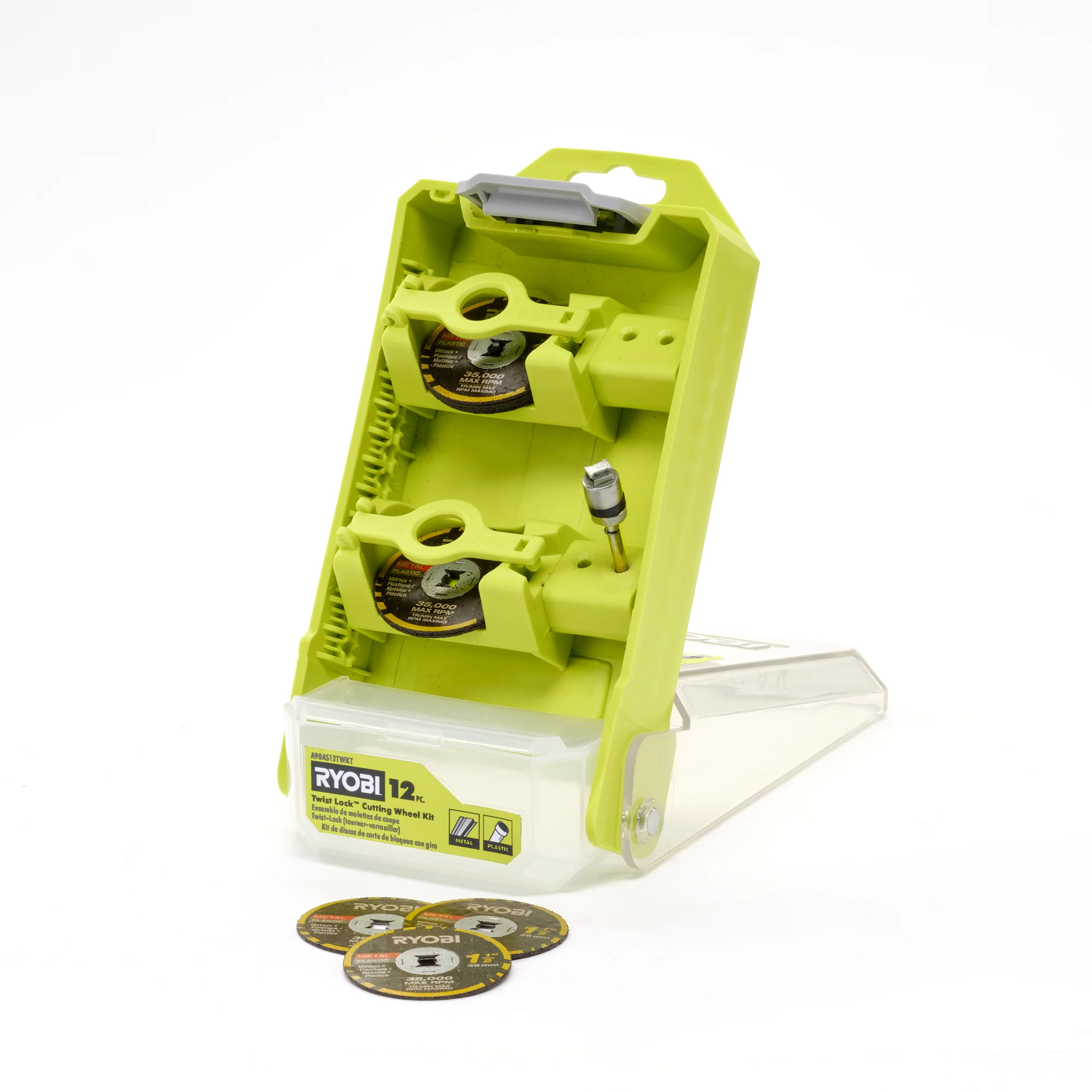RYOBI 12PC. TWIST LOCK CUTTING WHEEL KIT - Image 4