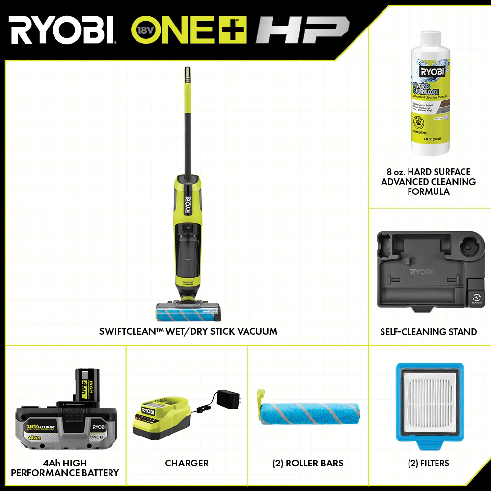 18V ONE+ HP SWIFTCLEAN WET/DRY STICK VACUUM KIT - Image 2
