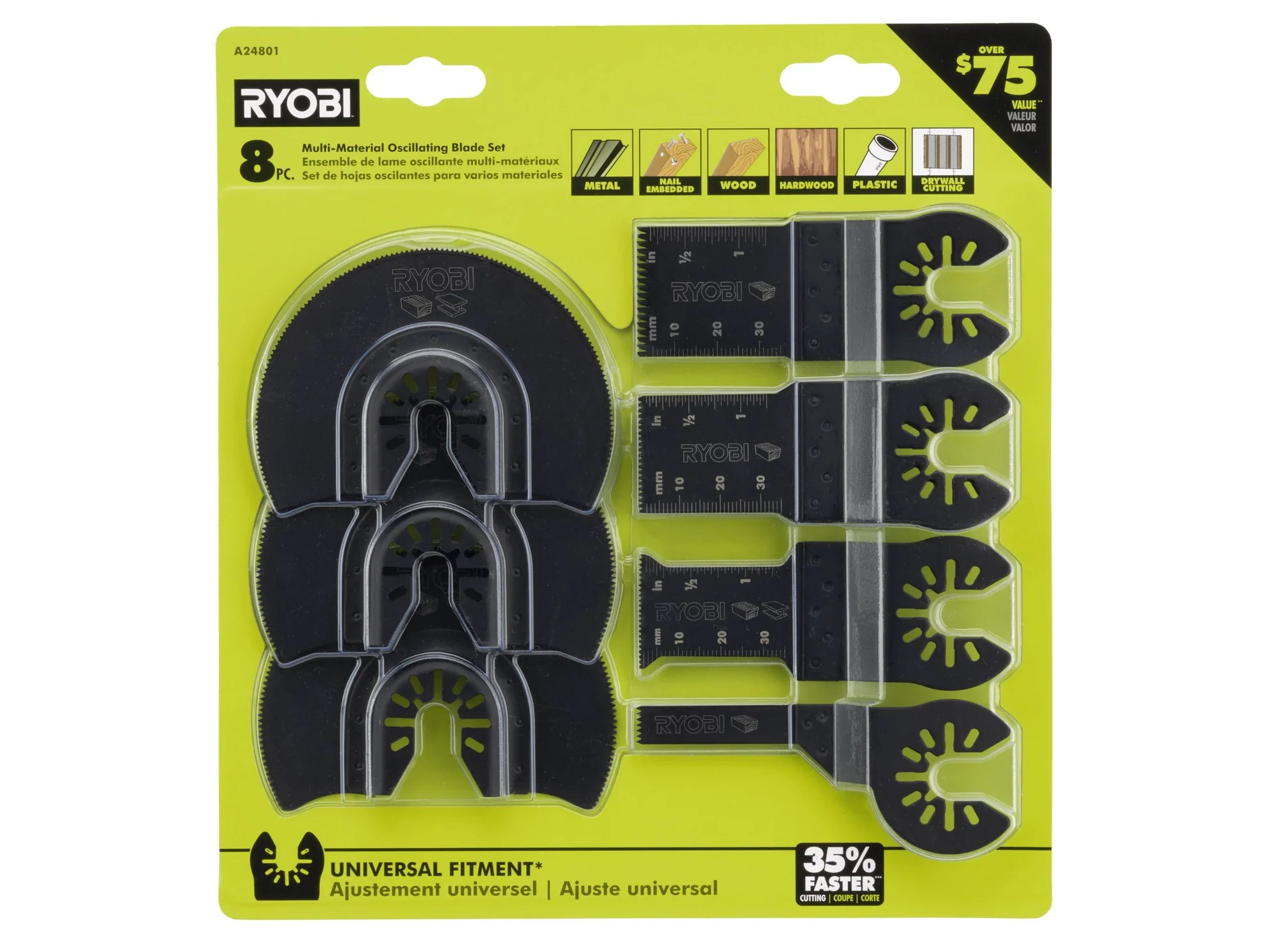 8 PC Multi-Material Oscillating Blade - Image 3