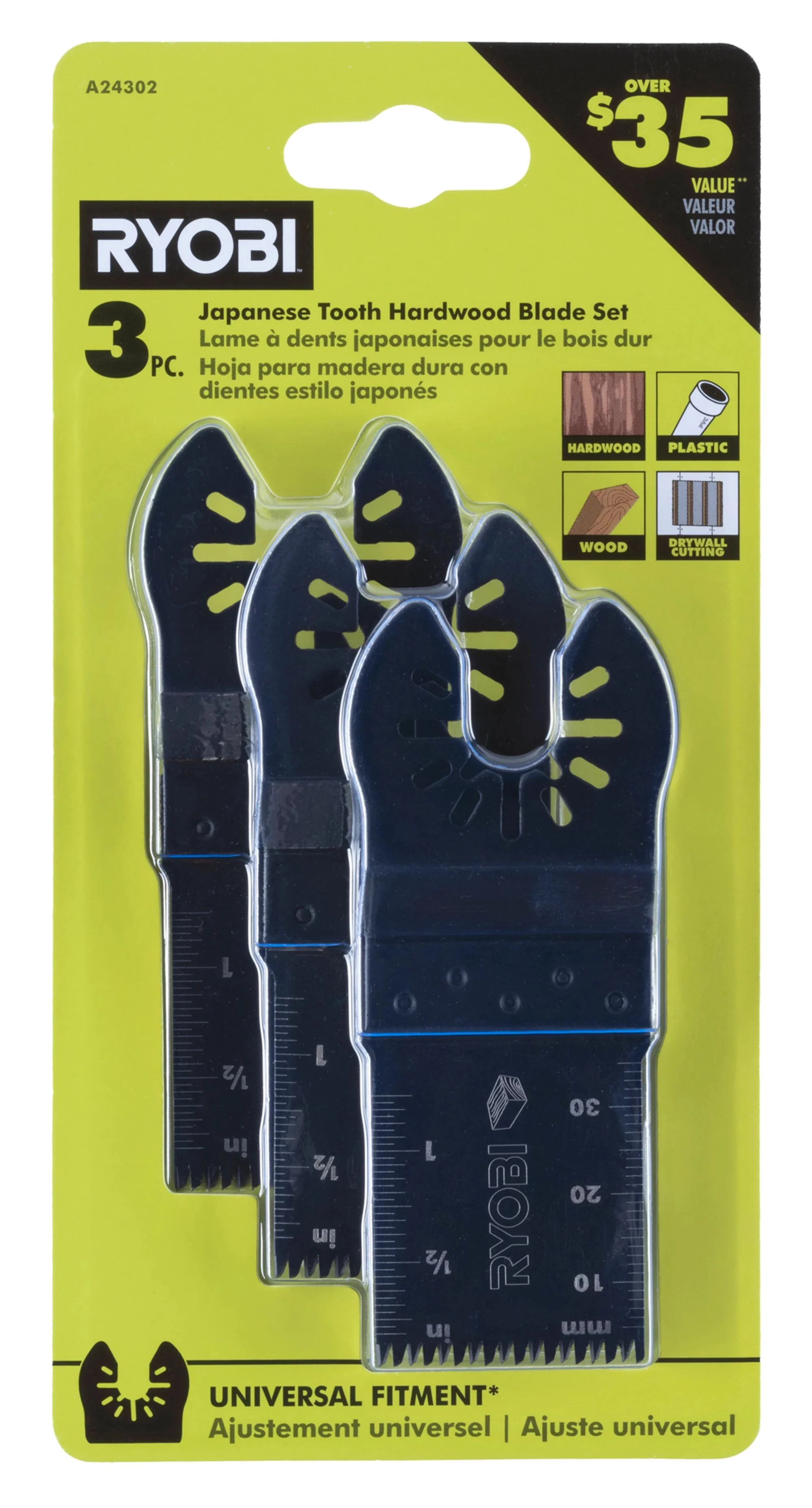 3 PC. Japanese Tooth Blade Set - Image 3