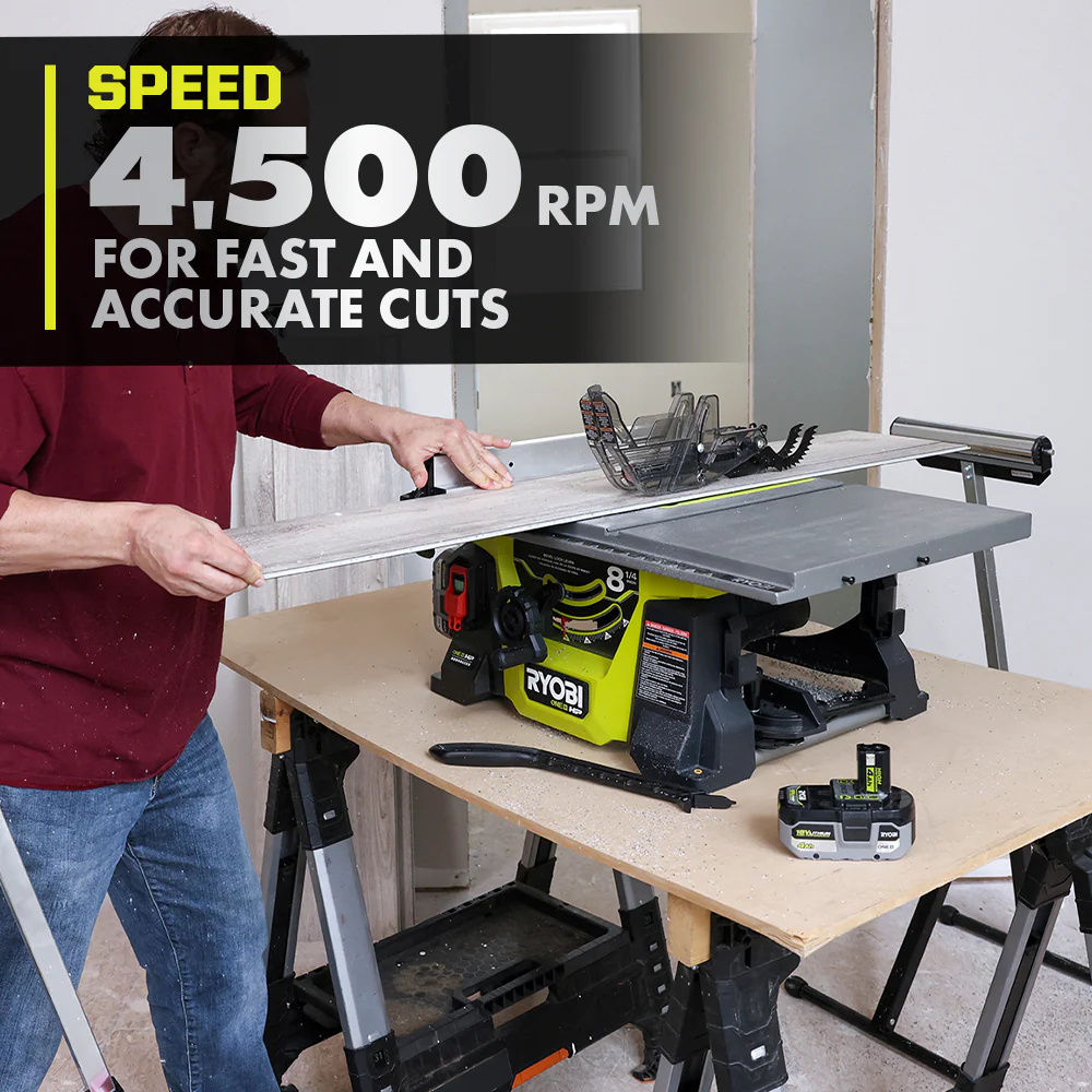 18V ONE+ HP BRUSHLESS 8-1/4" TABLE SAW KIT - Image 4