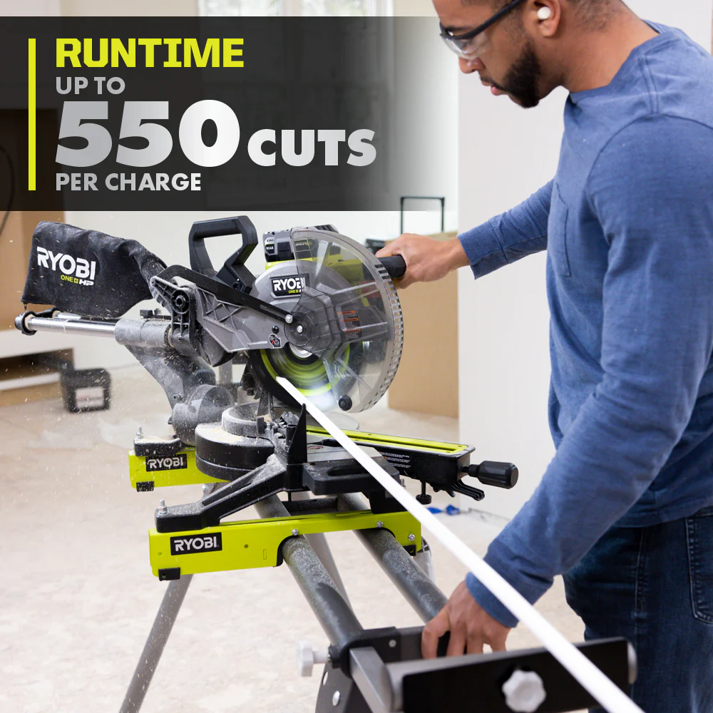 18V ONE+ HP BRUSHLESS 10" SLIDING COMPOUND MITER SAW KIT - Image 6