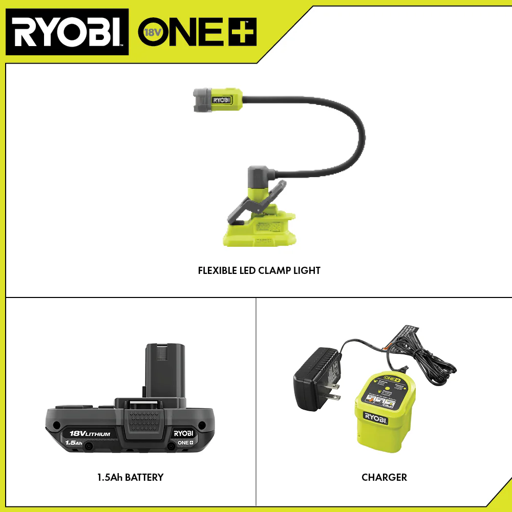 18V ONE+ FLEXIBLE LED CLAMP LIGHT KIT - Image 2