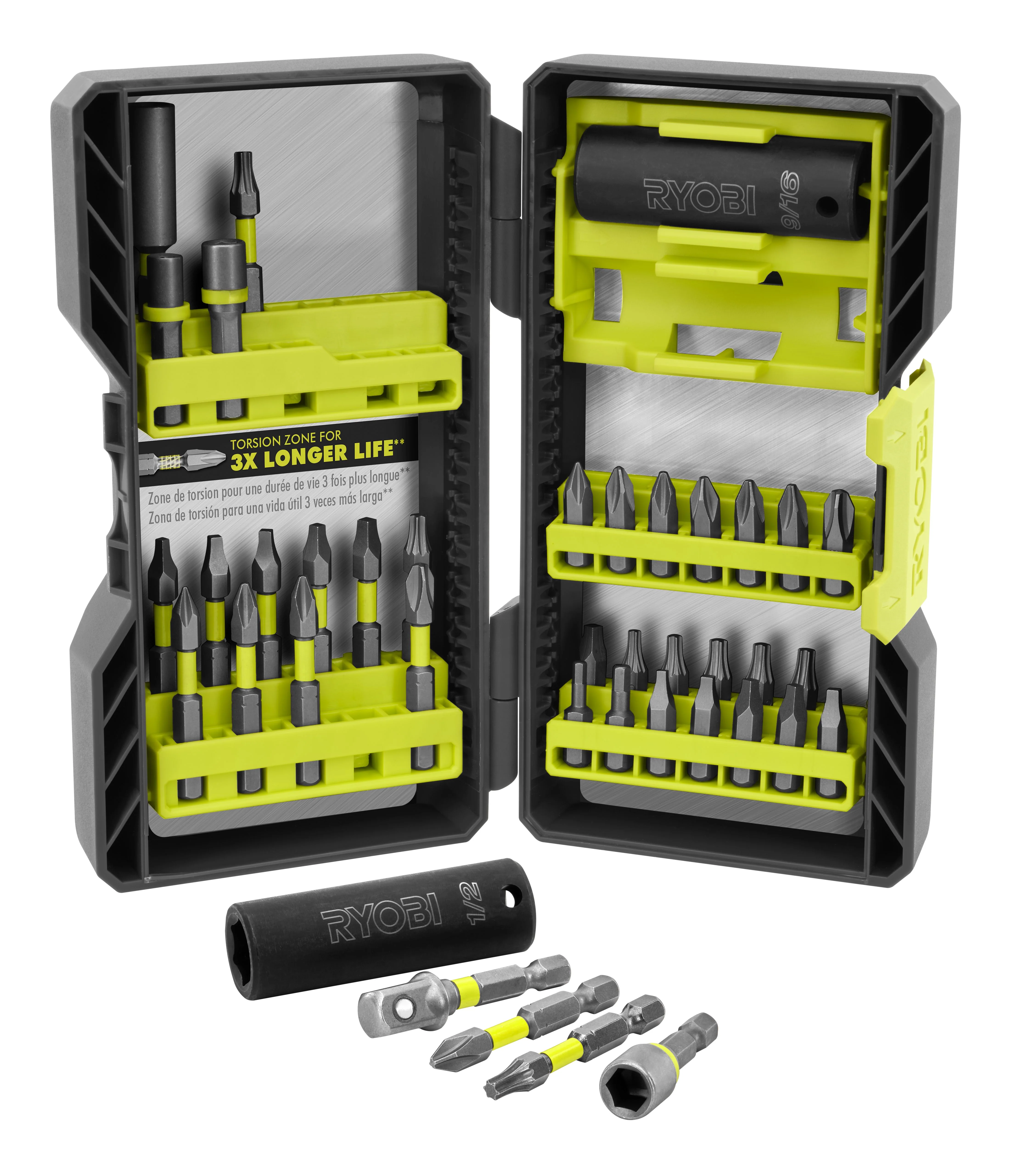40 PC. Impact Drive Bit and Socket Set - Image 3