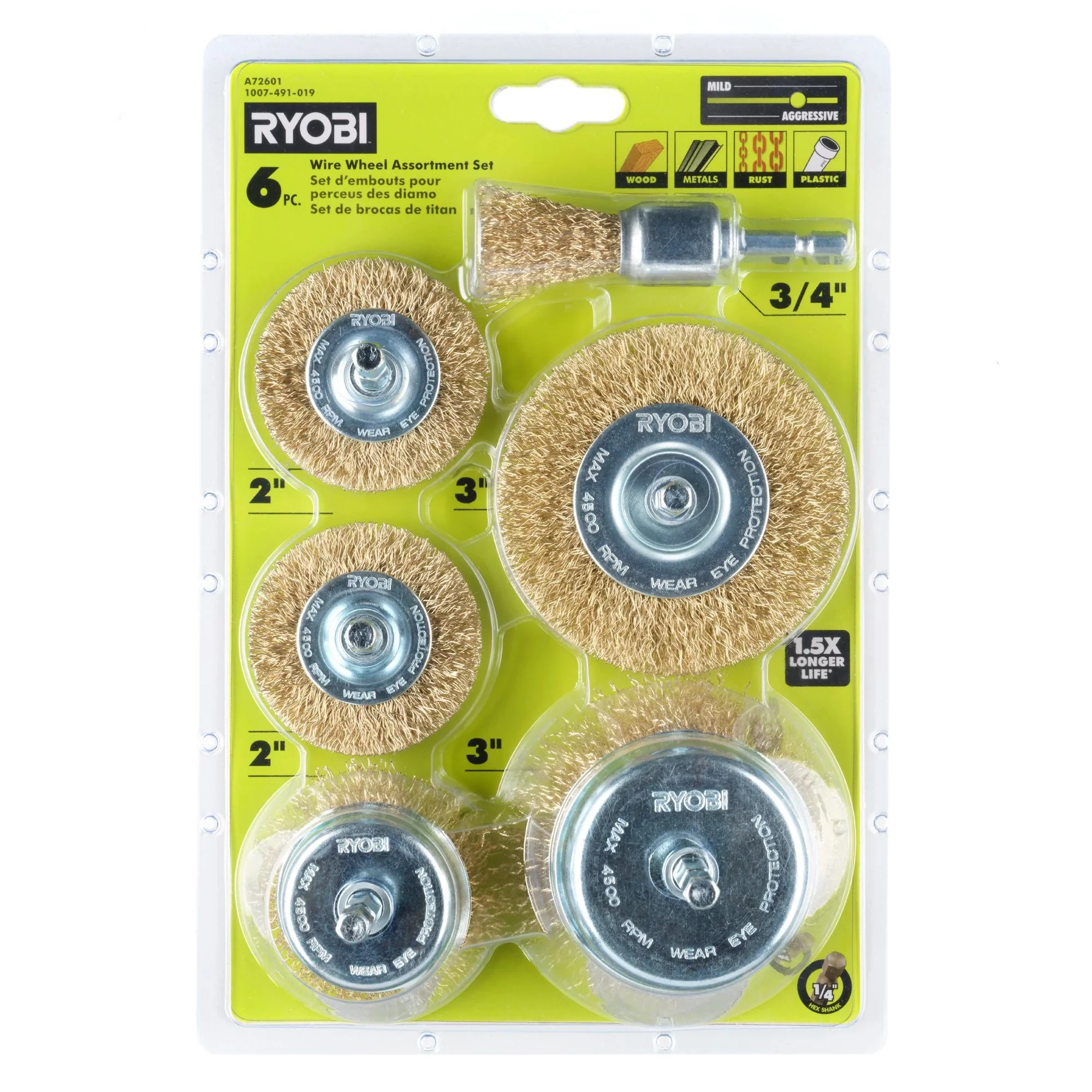 6 PC. Wire Wheel Assortment Set - Image 5