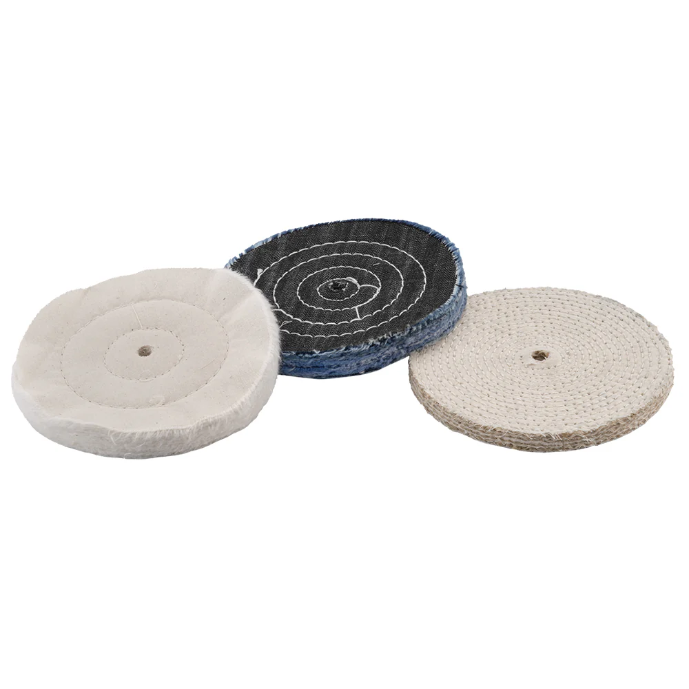 3 PC. 6" Buffing and Polishing Wheel Set - Image 9