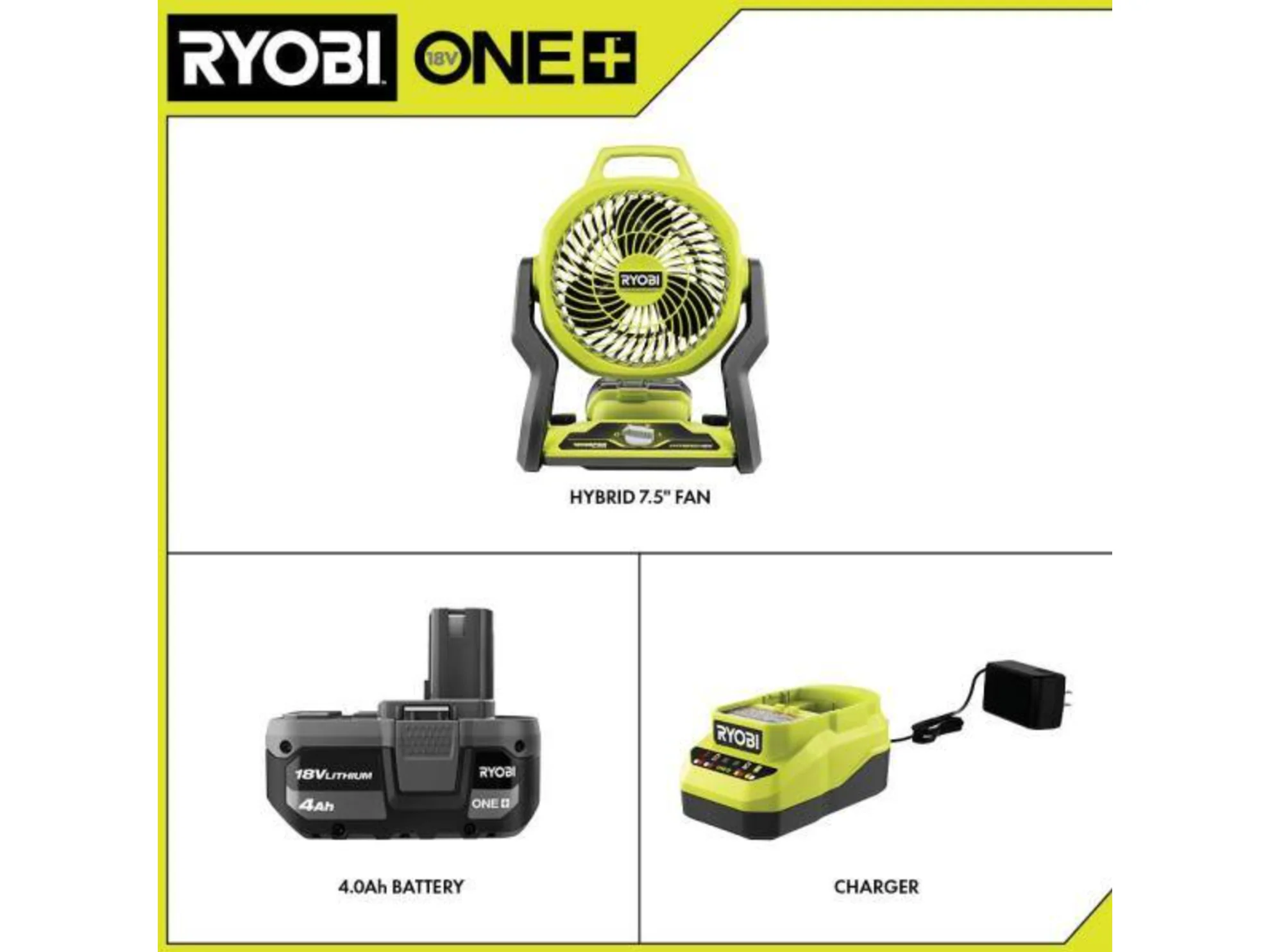 18V ONE+ HYBRID WHISPER SERIES 7.5" FAN KIT - Image 2