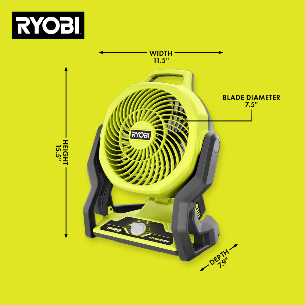 18V ONE+ HYBRID WHISPER SERIES 7.5" FAN KIT - Image 5