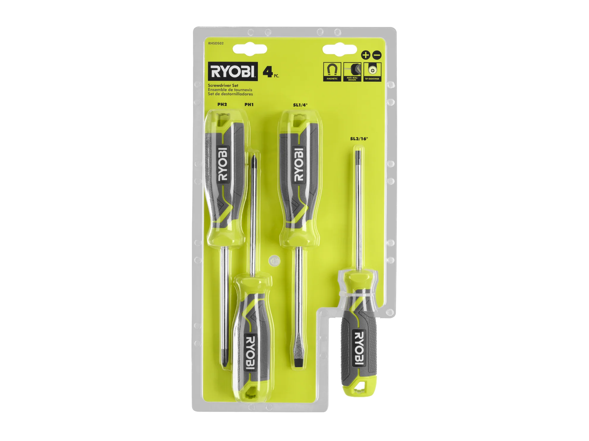 Screwdriver Set (4-Piece) with Cushion Grip Handles - Image 9
