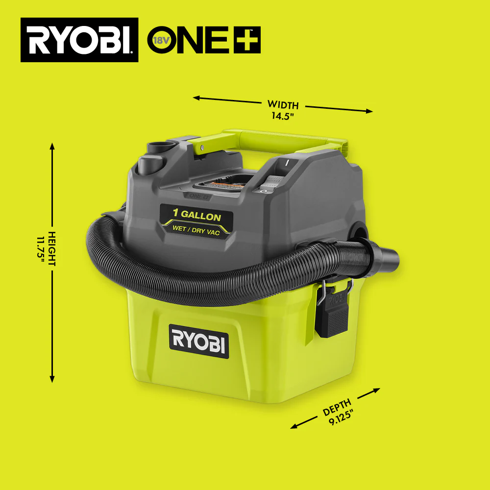 18V ONE+ 1 GALLON WET/DRY VACUUM KIT - Image 7