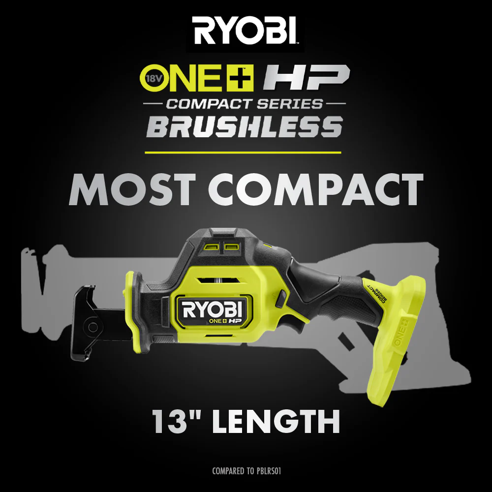 18V ONE+ HP COMPACT BRUSHLESS ONE-HANDED RECIPROCATING SAW - Image 3