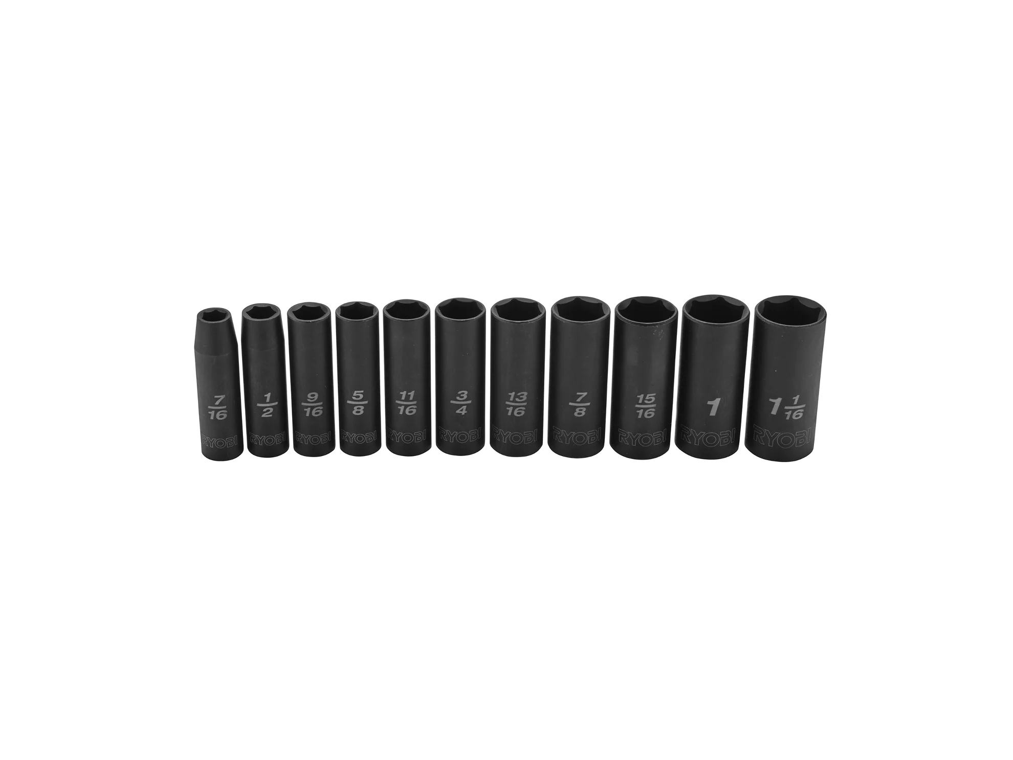 11 PC. SAE 1/2" Drive Deep Impact Socket Set - Image 14