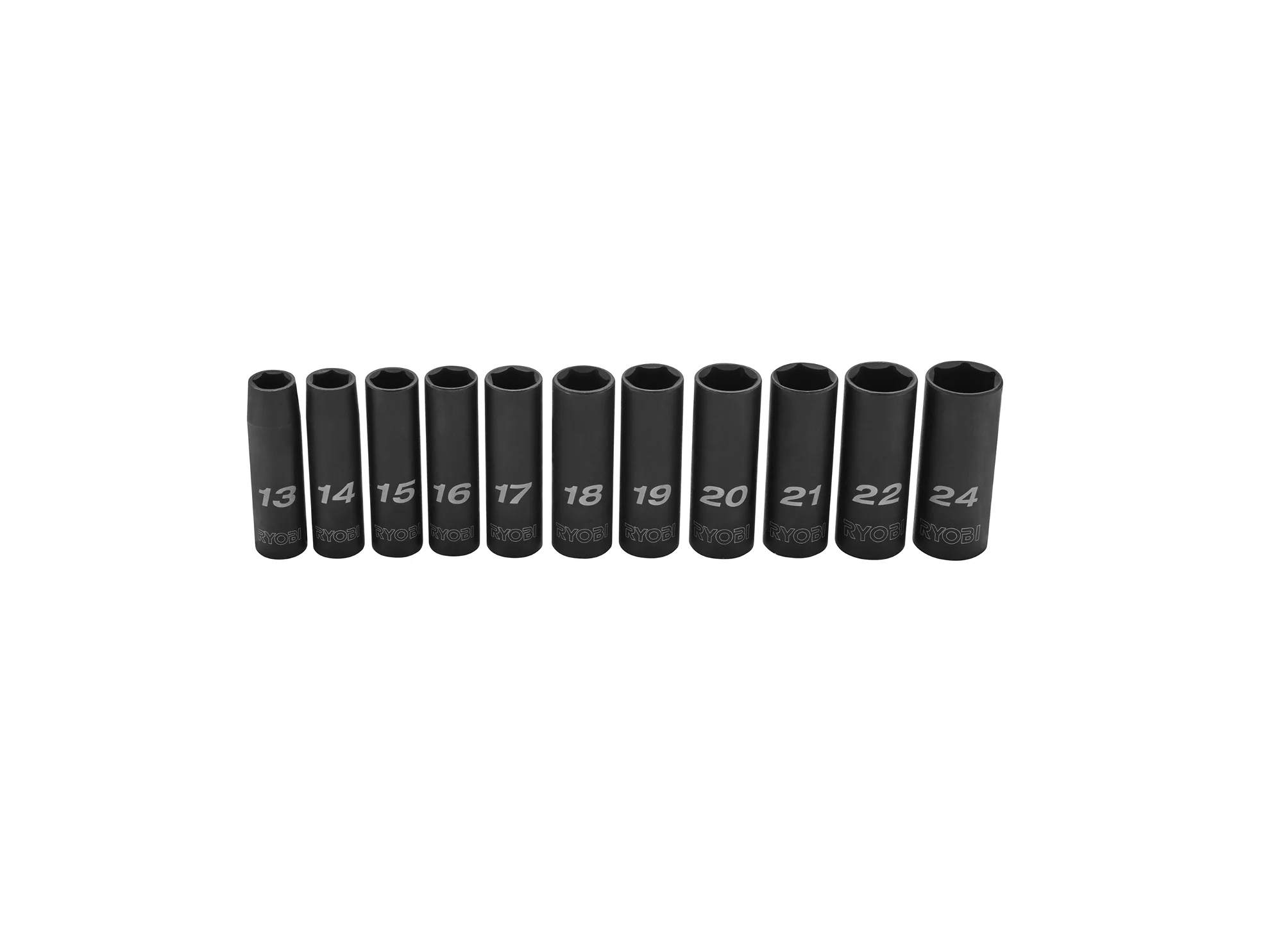 11 PC. Metric 1/2" Drive Deep Impact Socket Set - Image 10