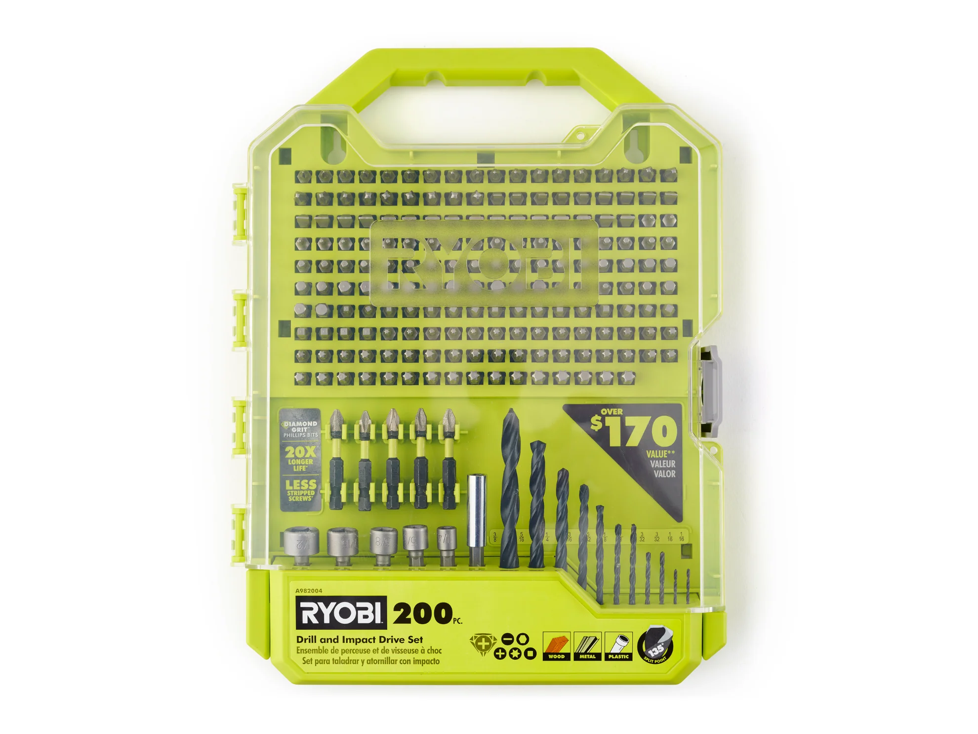 200 PC. Drill and Impact Drive Set - Image 6