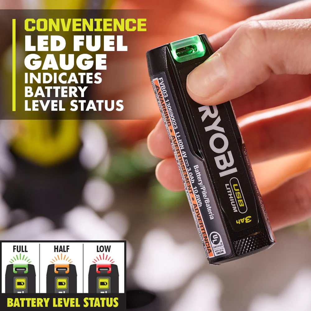 USB LITHIUM 3AH LITHIUM RECHARGEABLE BATTERY - Image 3