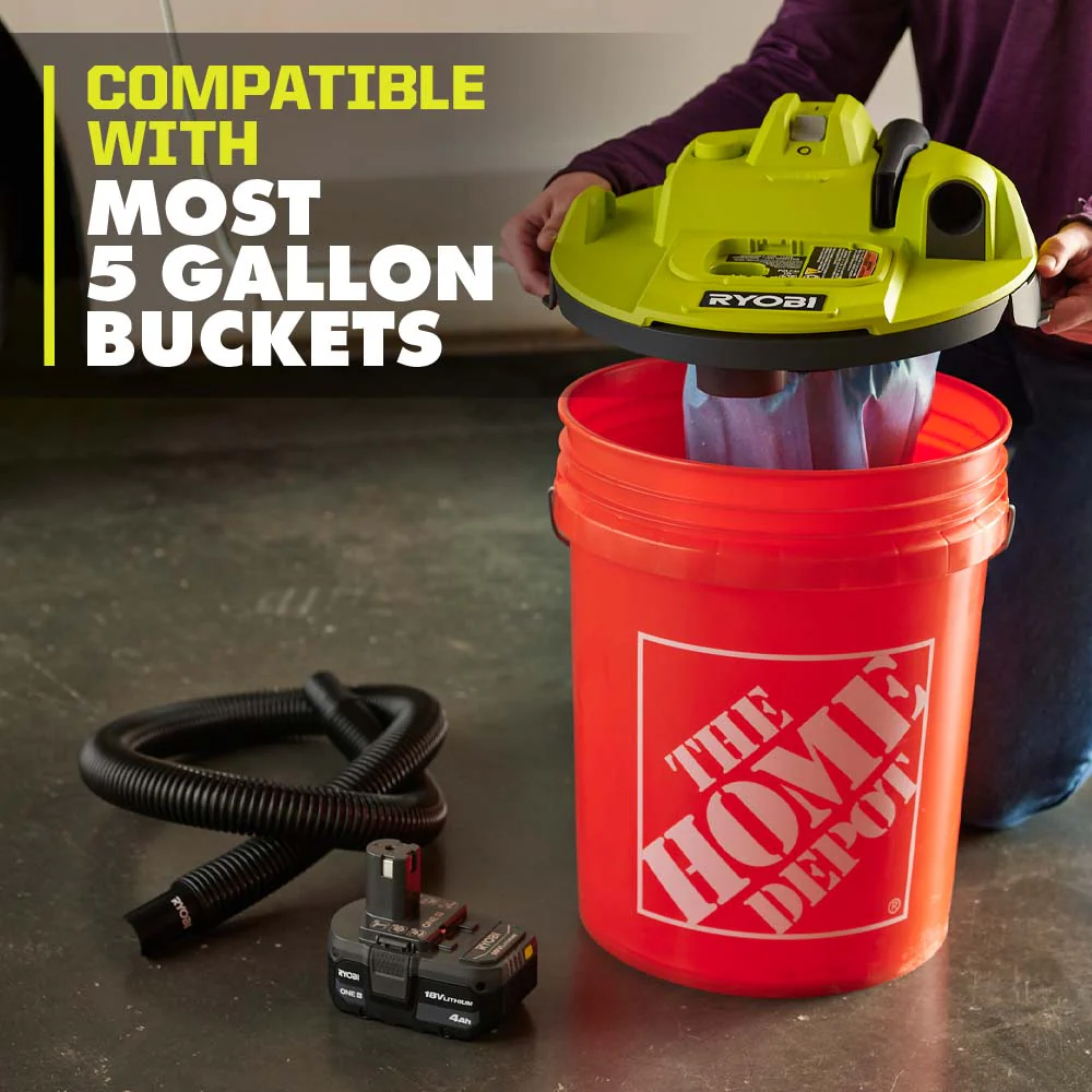 18V ONE+ BUCKET TOP WET/DRY VACUUM - Image 4