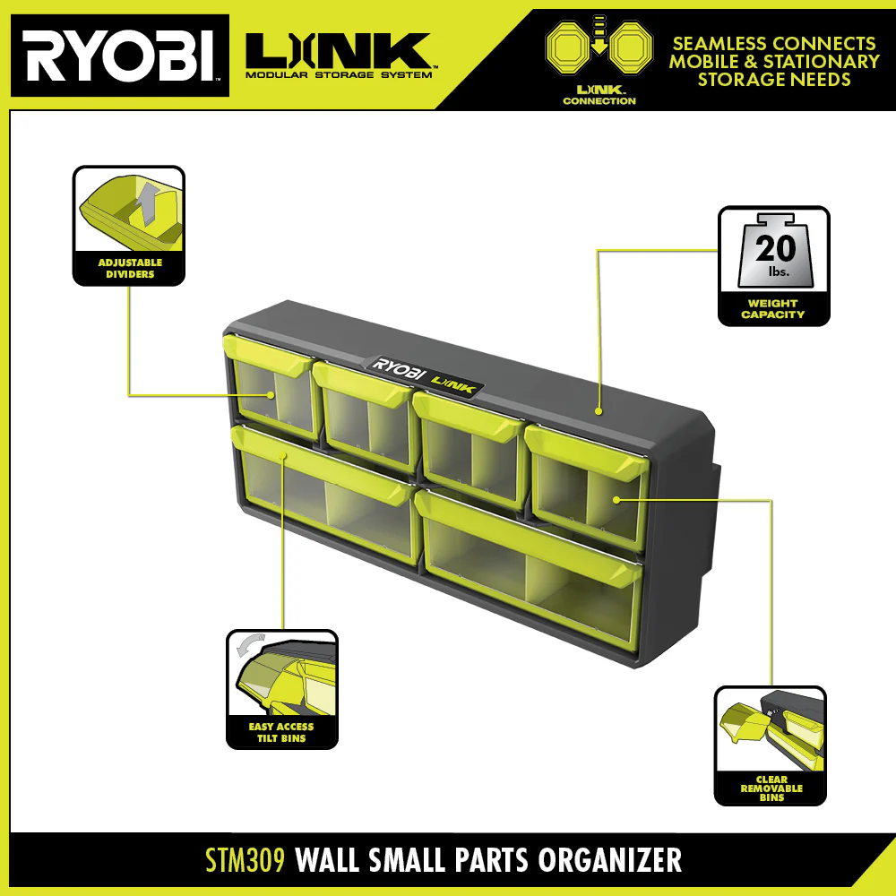 LINK WALL SMALL PARTS ORGANIZER - Image 3