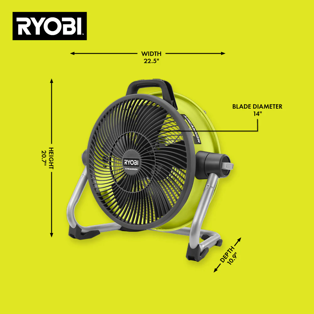 40V 14" HYBRID AIR CANNON FAN - Image 2