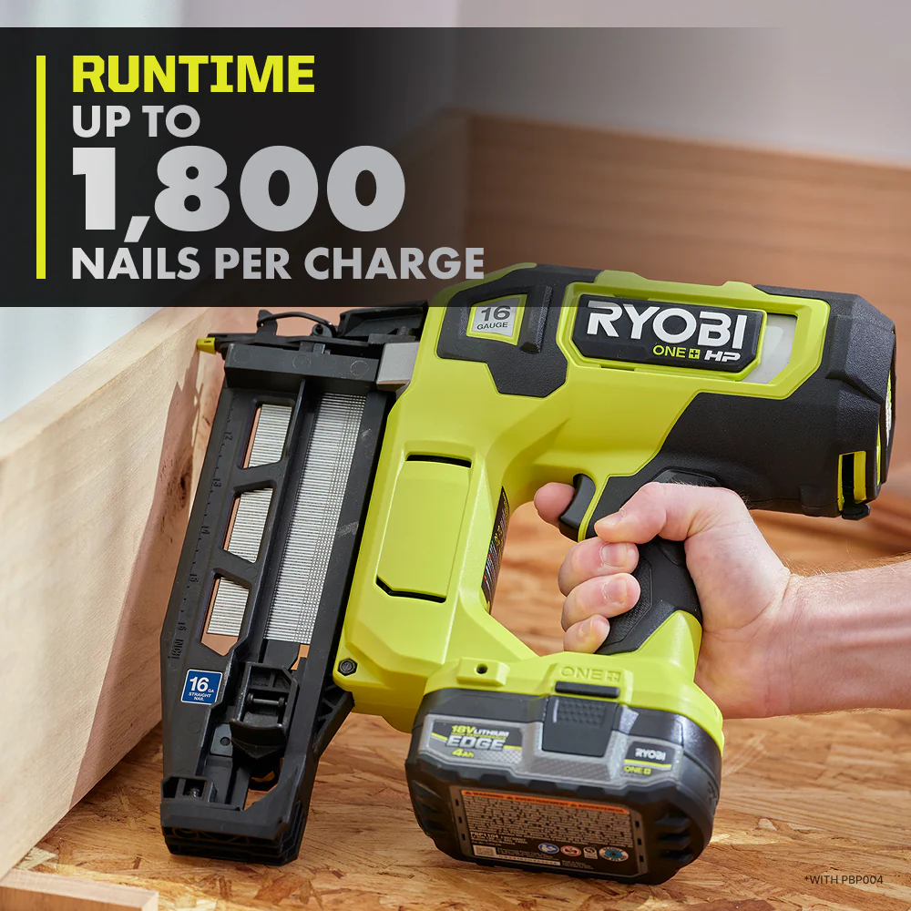 18V ONE+ HP 18V Brushless Cordless Nail Gun, 16-Gauge Straight Finish Nailer (Tool Only) - Image 5