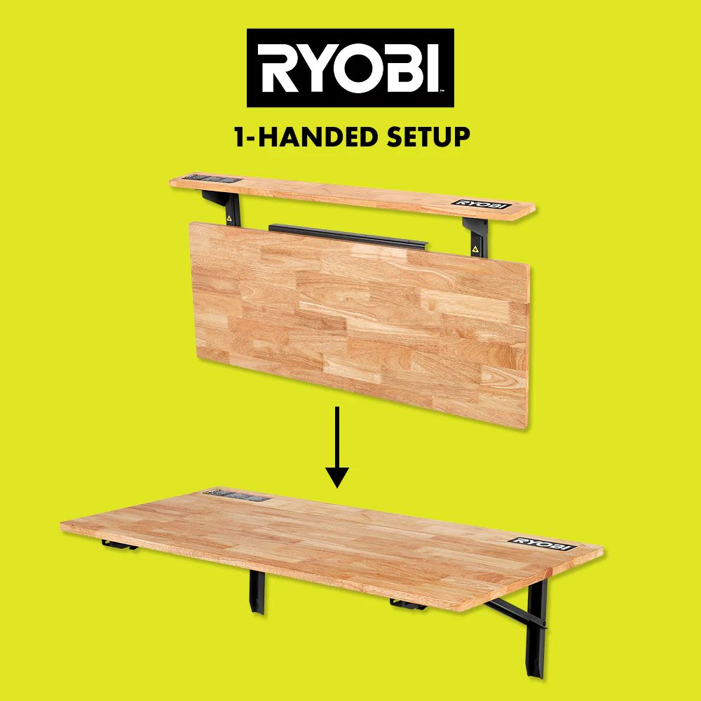 Stowaway Wall Mounted Workbench - Image 4
