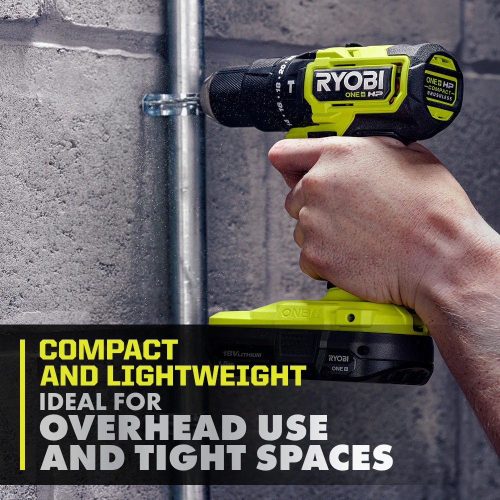 18V ONE+ HP Compact Brushless 1/2" Hammer Drill Kit - Image 5