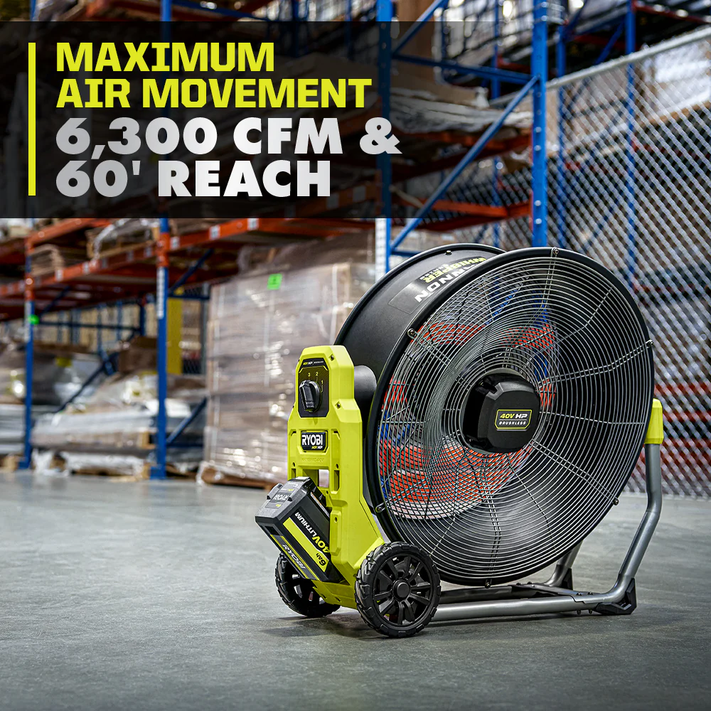 40V HP BRUSHLESS HYBRID WHISPER SERIES 20" AIR CANNON FAN - Image 4