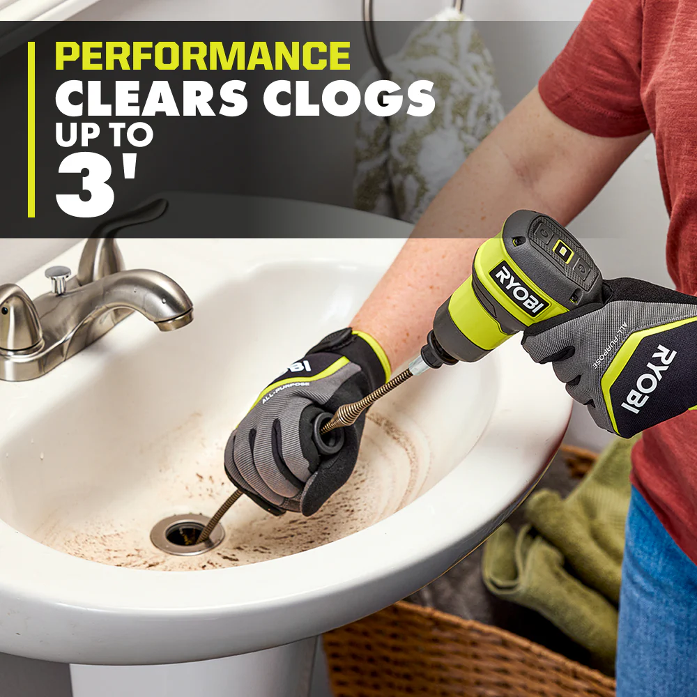 USB Lithium Cordless Drain Auger with 2.0 Ah USB Lithium Battery and Charging Cable - Image 5