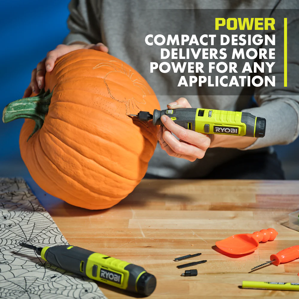 USB LITHIUM 2-TOOL COMBO KIT WITH PUMPKIN CARVING TOOLS - Image 6