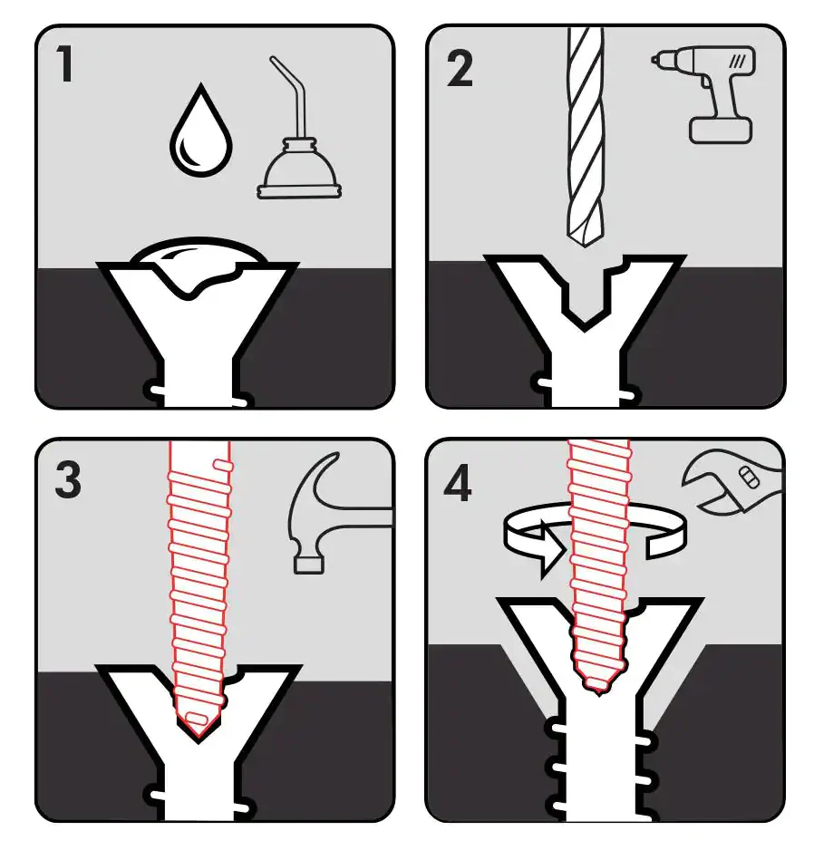 3 PC. SPIRAL SCREW EXTRACTOR SET - Image 3